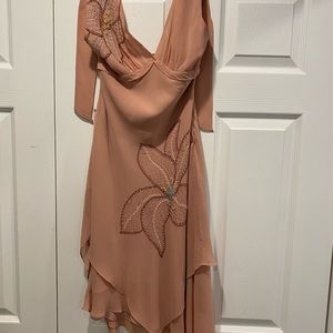 BCBG Maxazria pink halter dress